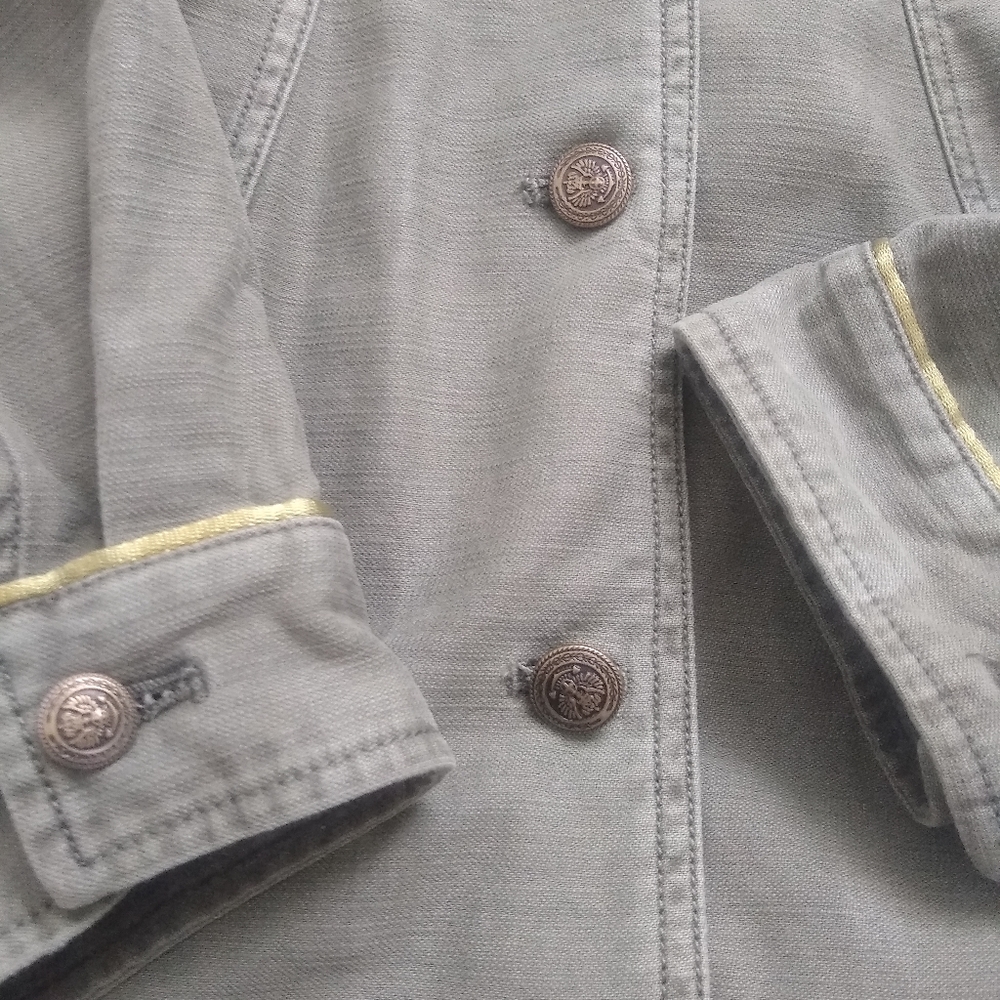 Free People bomber utility field army green moto Jacket - Picture 7 of 8